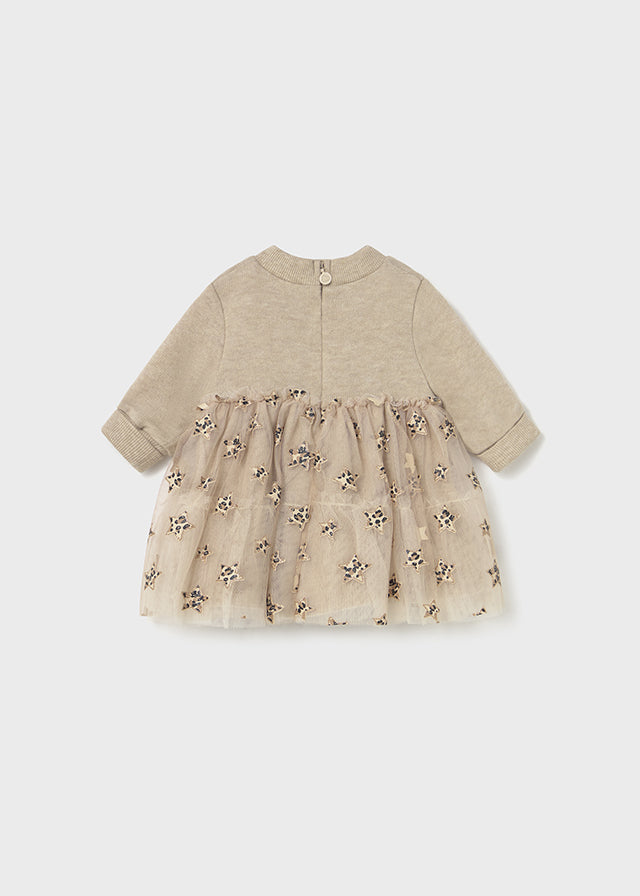 Mayoral "Kleid" mit Tüll - Beige