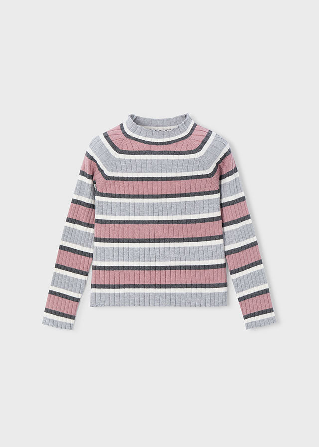 Mayoral "Langarmshirt" - Silber/Rosa