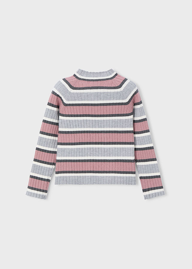 Mayoral "Langarmshirt" - Silber/Rosa