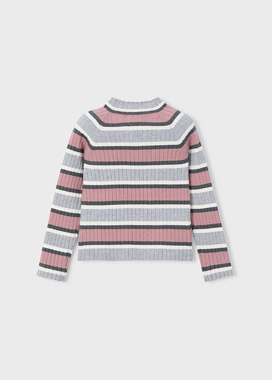 Mayoral "Langarmshirt" - Silber/Rosa