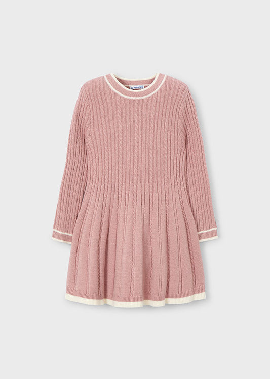 Mayoral "Strickkleid" Altrosa mit hellem Saum