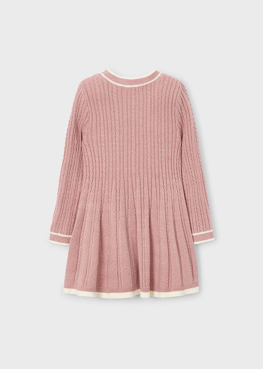 Mayoral "Strickkleid" Altrosa mit hellem Saum