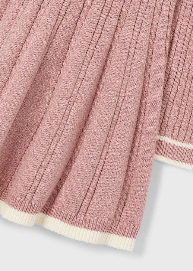 Mayoral "Strickkleid" Altrosa mit hellem Saum