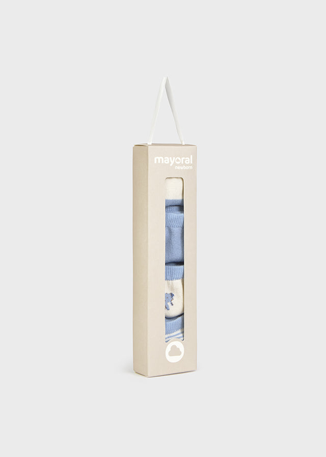 Mayoral "Söckchen" 4er Pack, gemustert - Blue Bell