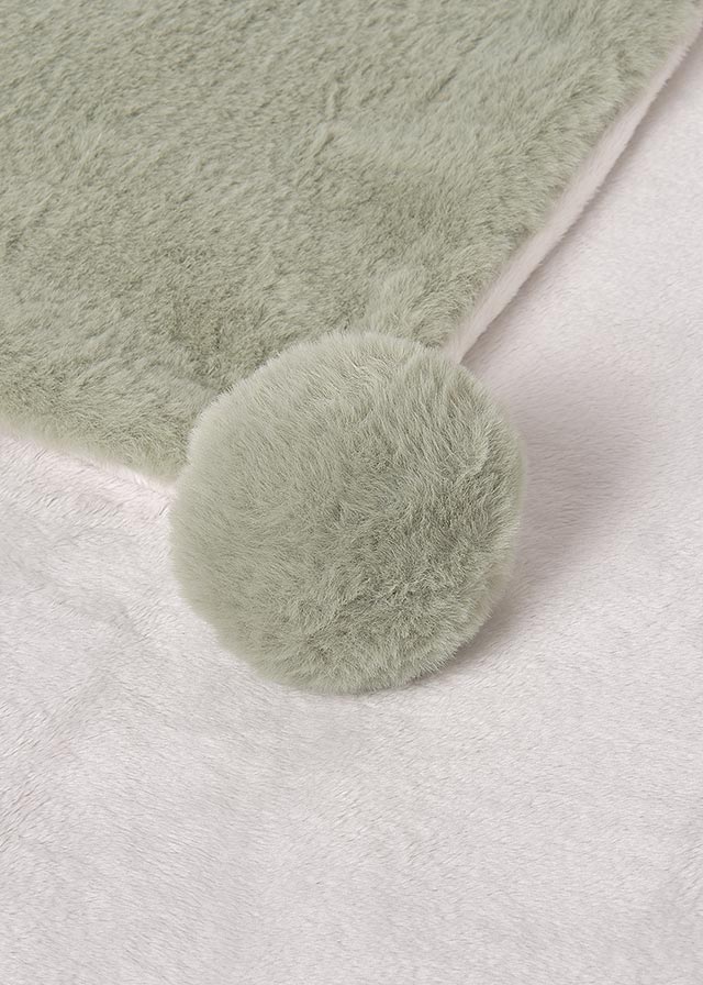 Mayoral "Decke" Fell mit Pompon - Salbei