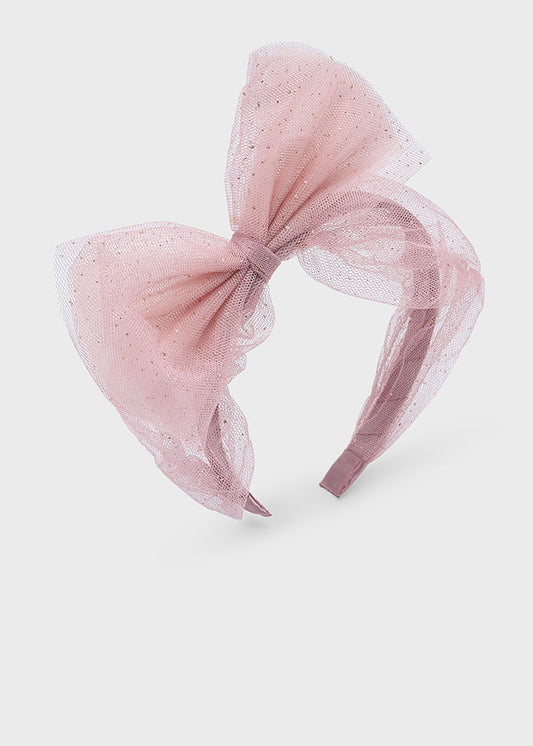 Mayoral "Haarreif Schleife - Rosa mit Glitzer