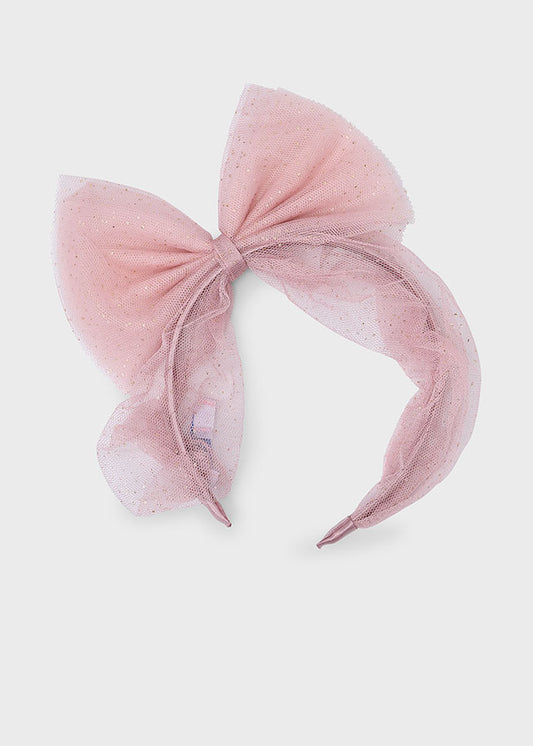 Mayoral "Haarreif Schleife - Rosa mit Glitzer