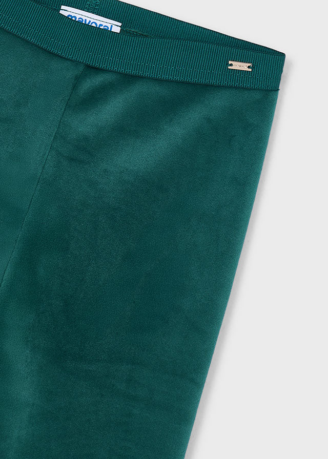 Mayoral Samt Leggings - Grün