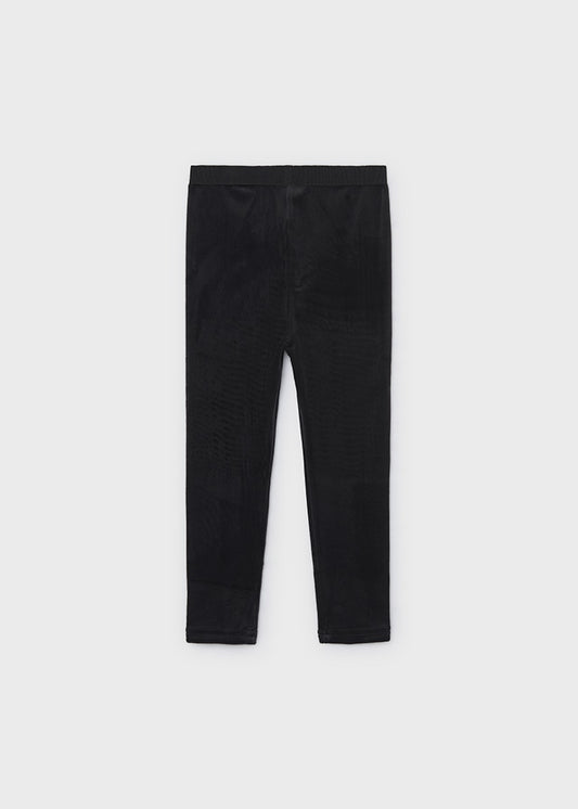 Mayoral Samt Leggings - Schwarz