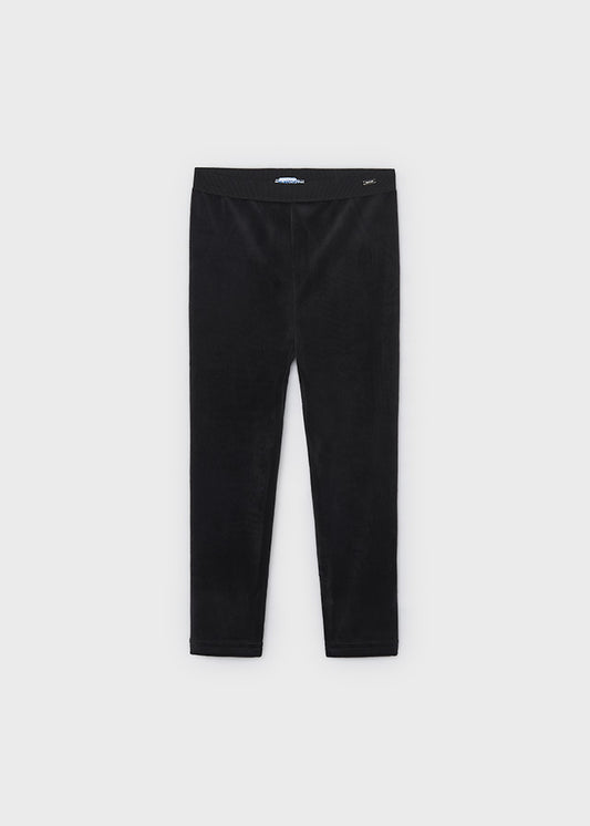 Mayoral Samt Leggings - Schwarz