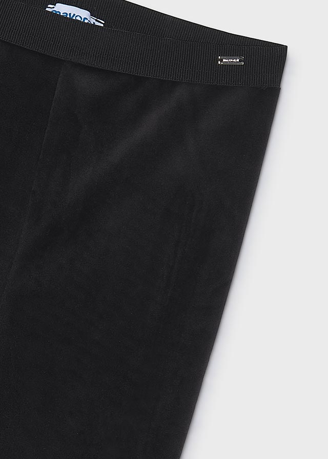 Mayoral Samt Leggings - Schwarz