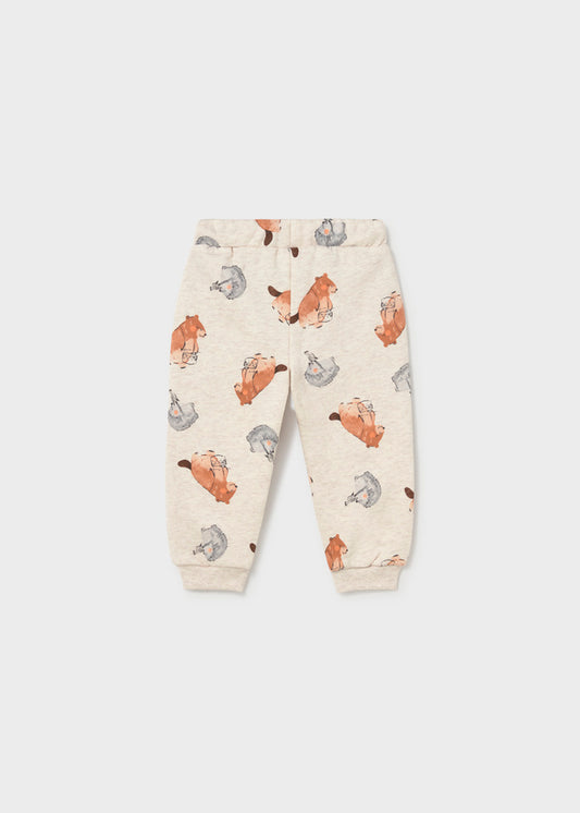 Mayoral Jogging Sweathose, Allover Dino Druck - Tofu