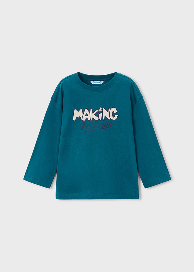 Mayoral T-Shirt langarm mit Druck - Ozean