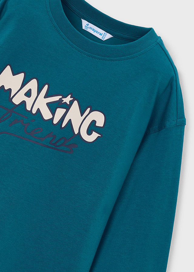 Mayoral T-Shirt langarm mit Druck - Ozean