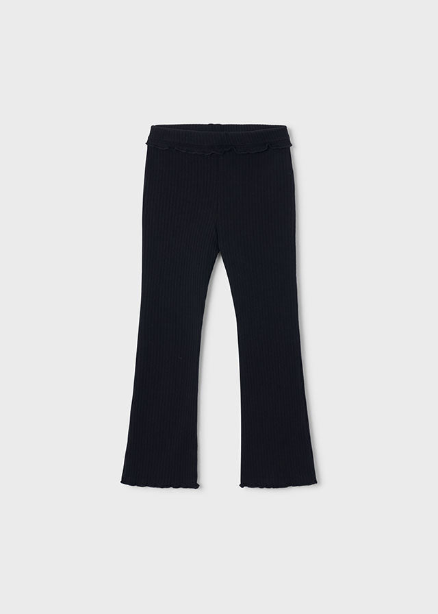 Mayoral Leggings mit kleinem Volant am Bündchen - Schwarz
