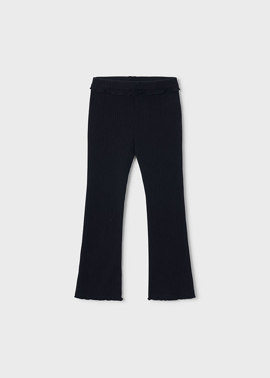 Mayoral Leggings mit kleinem Volant am Bündchen - Schwarz