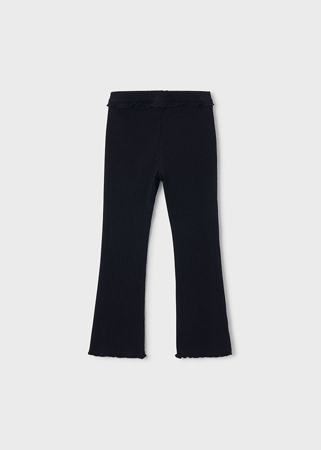 Mayoral Leggings mit kleinem Volant am Bündchen - Schwarz