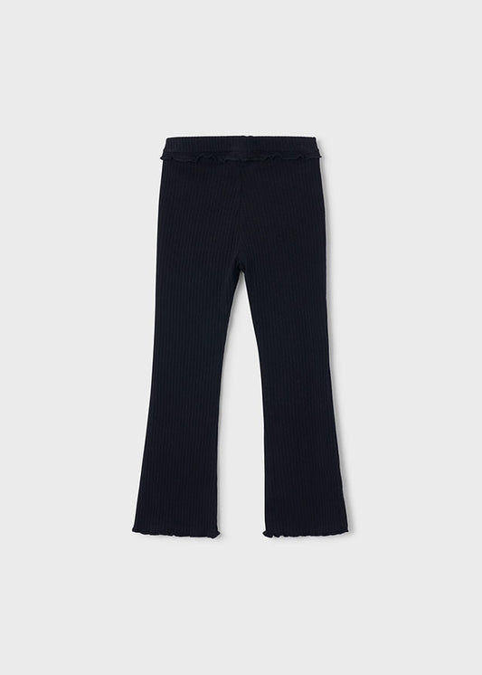 Mayoral Leggings mit kleinem Volant am Bündchen - Schwarz