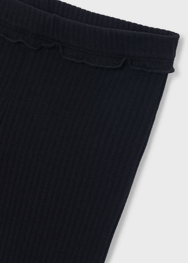Mayoral Leggings mit kleinem Volant am Bündchen - Schwarz
