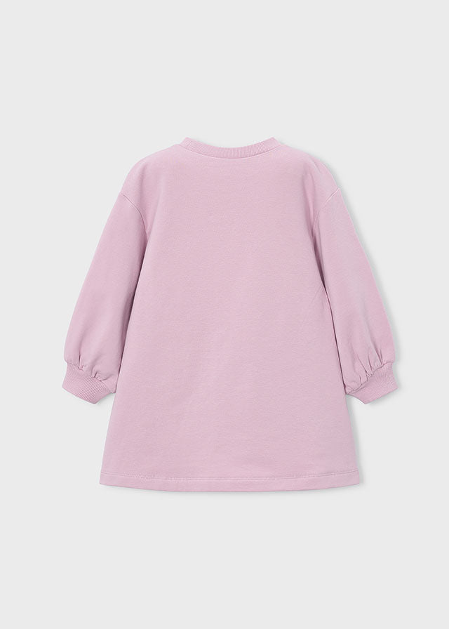Mayoral Sweatshirt Kleid mit Druck - Malve