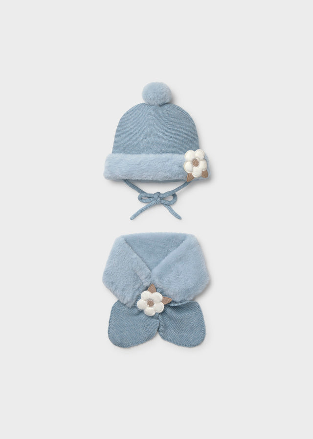 Mayoral Mütze & Schal Set - Himmelblau