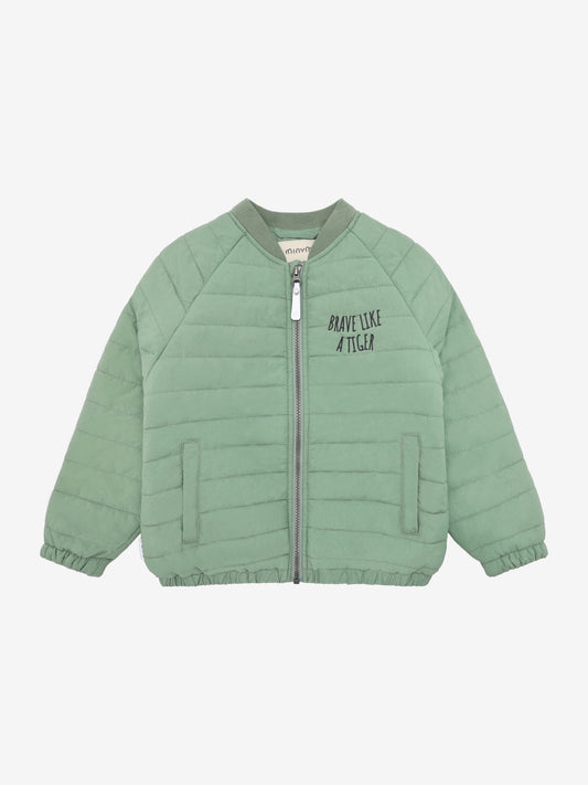 Minymo Steppjacke mit Rückendetails - Lily Pad