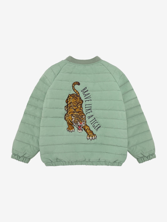 Minymo Steppjacke mit Rückendetails - Lily Pad