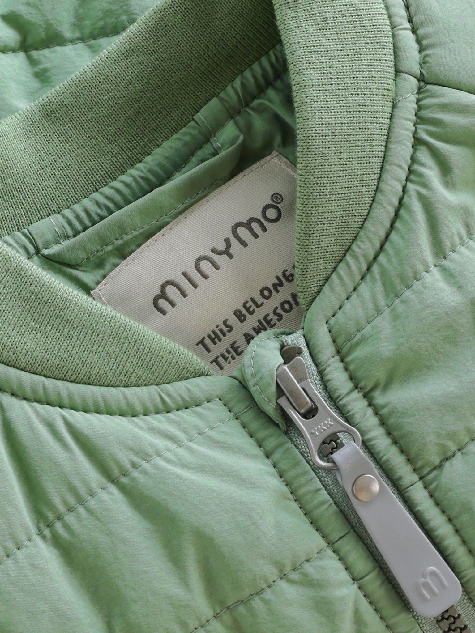 Minymo Steppjacke mit Rückendetails - Lily Pad