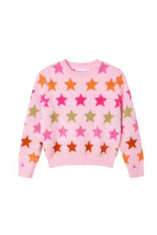 Someone "Kuschelpullover" mit Sternen - Light Pink