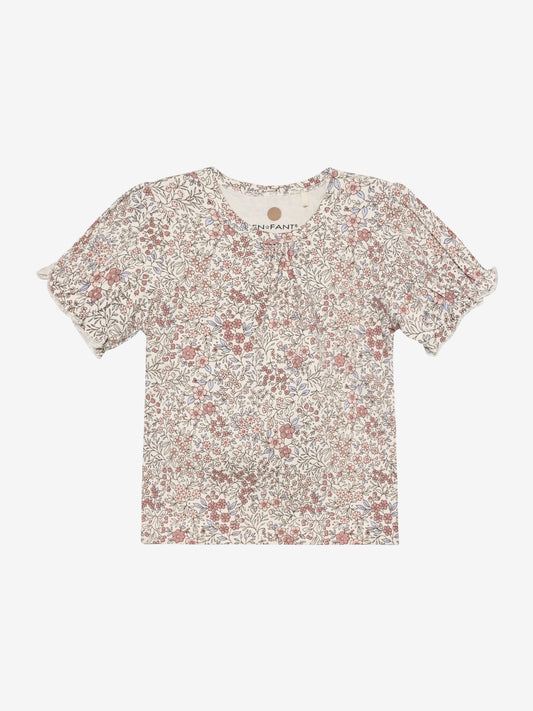 En Fant T-Shirt - Allover Druck Eggnog