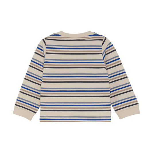 En Fant "T-Shirt langarm", gestreift - Flint Stone