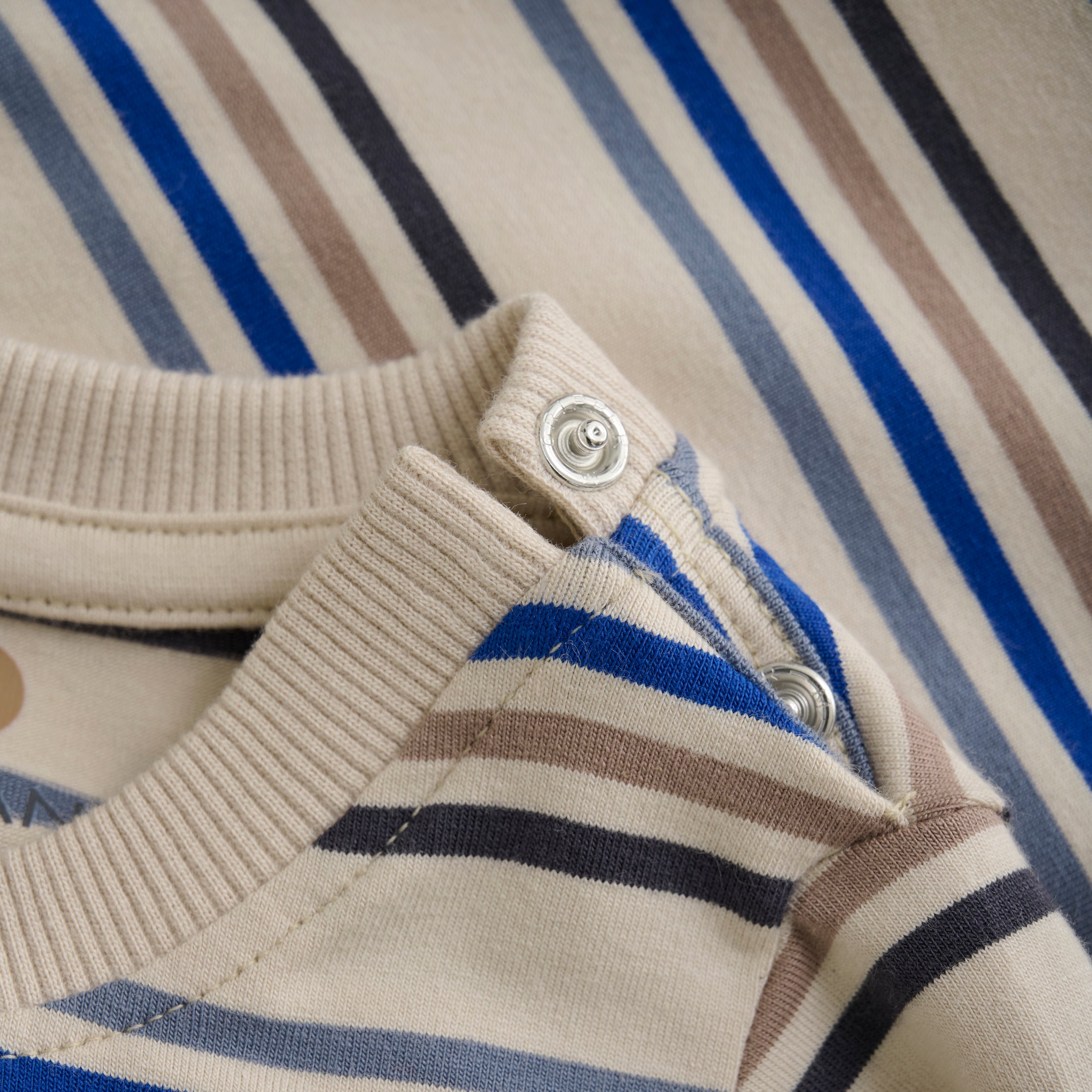 En Fant "T-Shirt langarm", gestreift - Flint Stone
