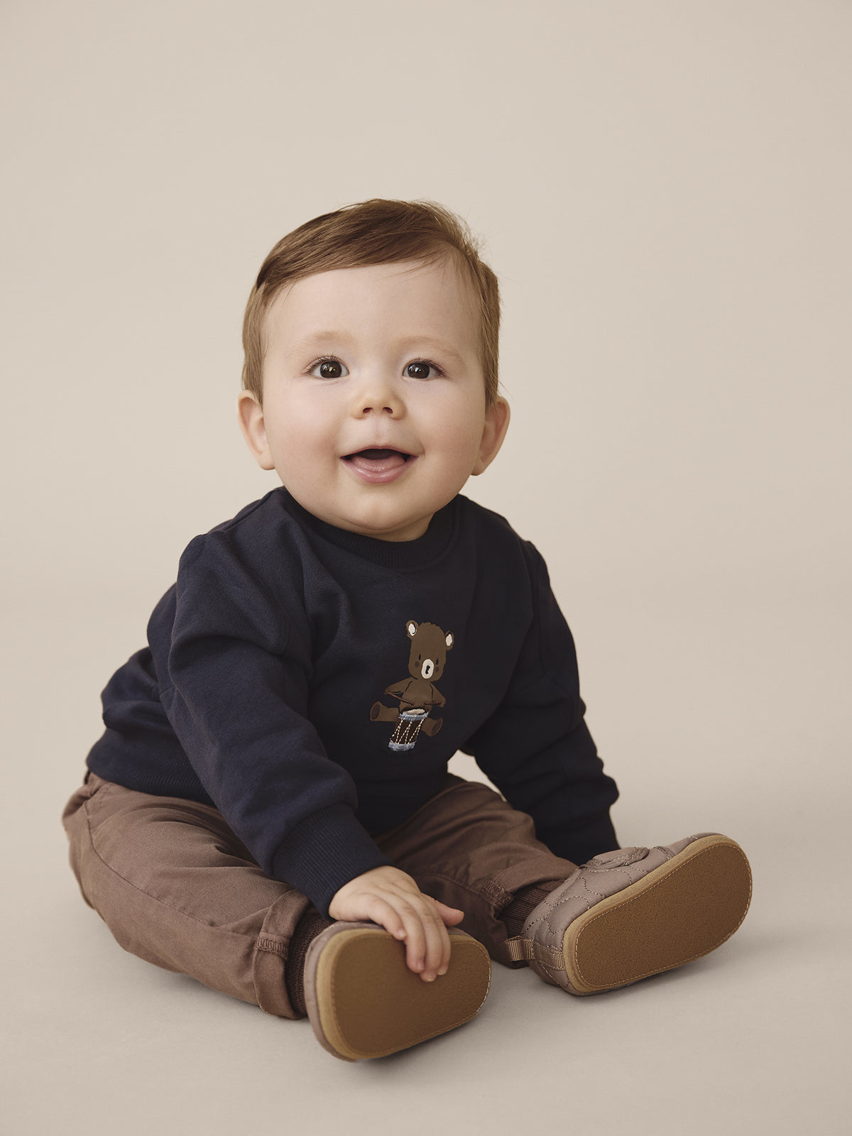 En Fant Sweatshirt mit Druck & Stickerei - Pariser Nacht