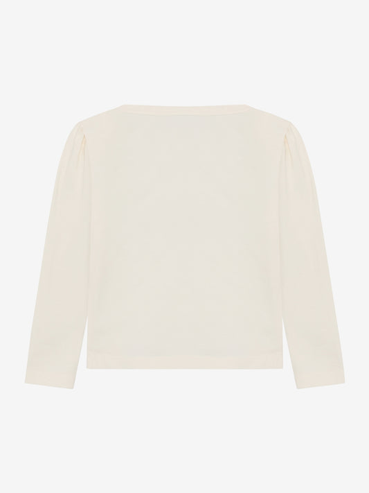 En Fant Langarmshirt mit Druck - Creme
