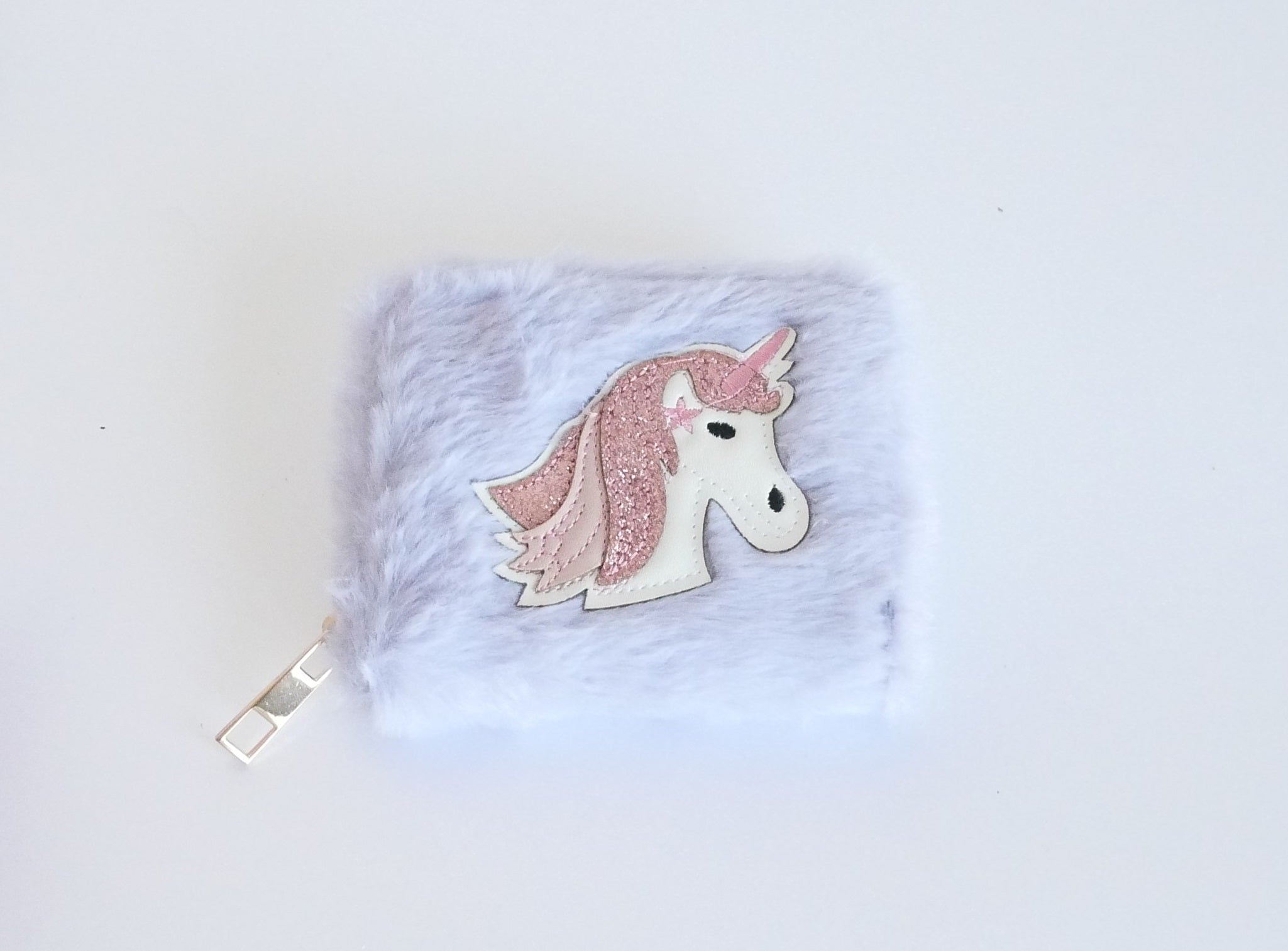 KisMe Geldbörse Plüsch mit Einhorn - Flieder