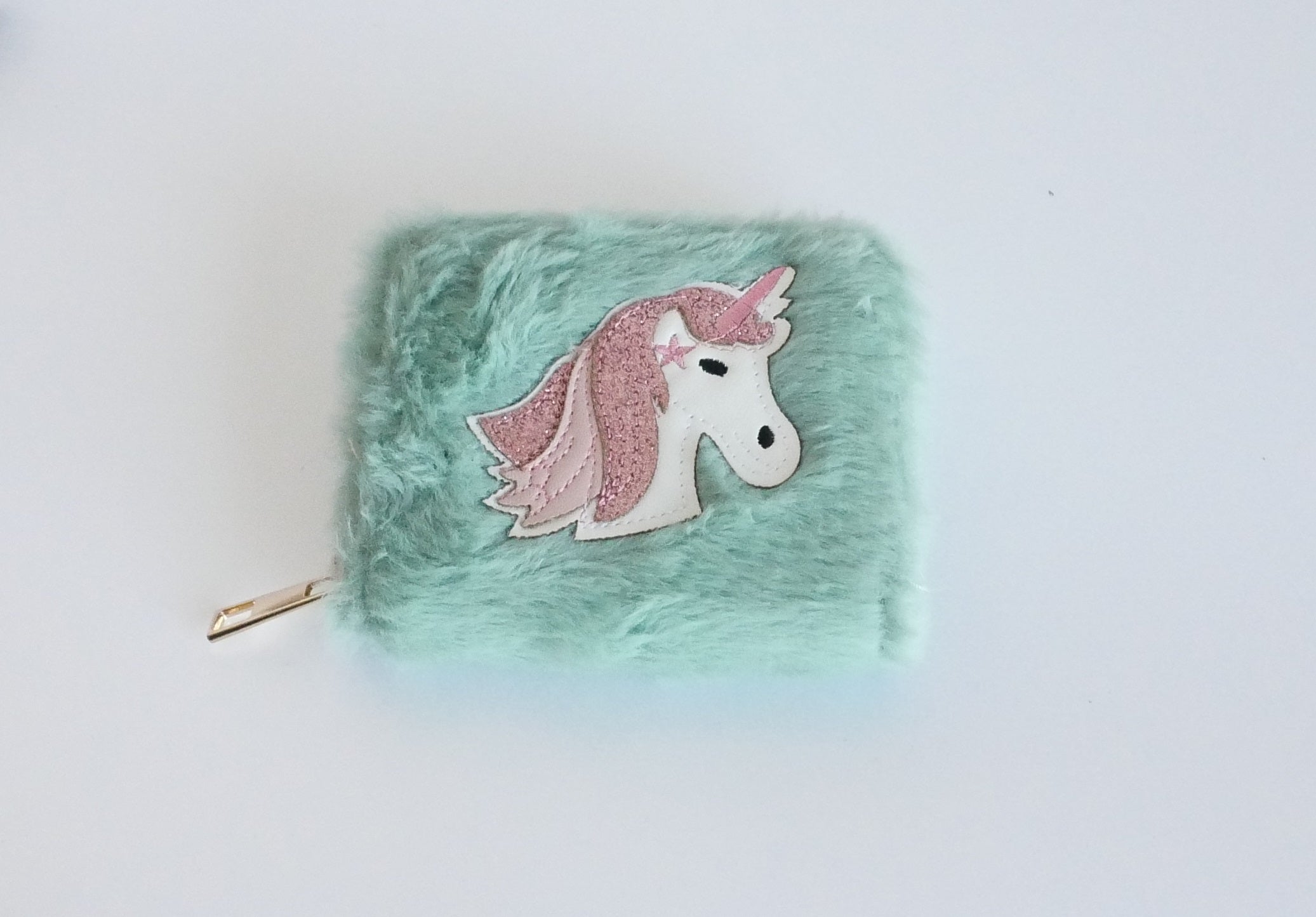 KisMe "Geldbörse Plüsch Einhorn" - Grün