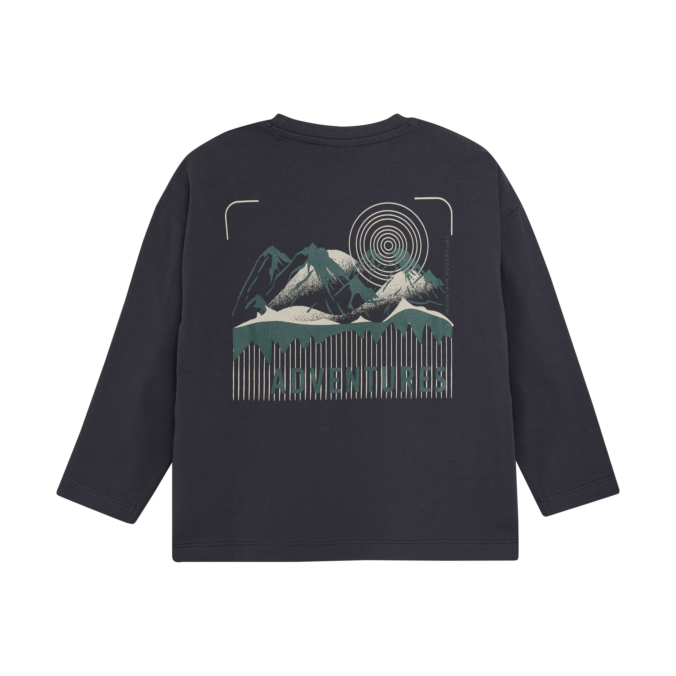 En Fant "T-Shirt langarm" mit Rückendruck - Ebony
