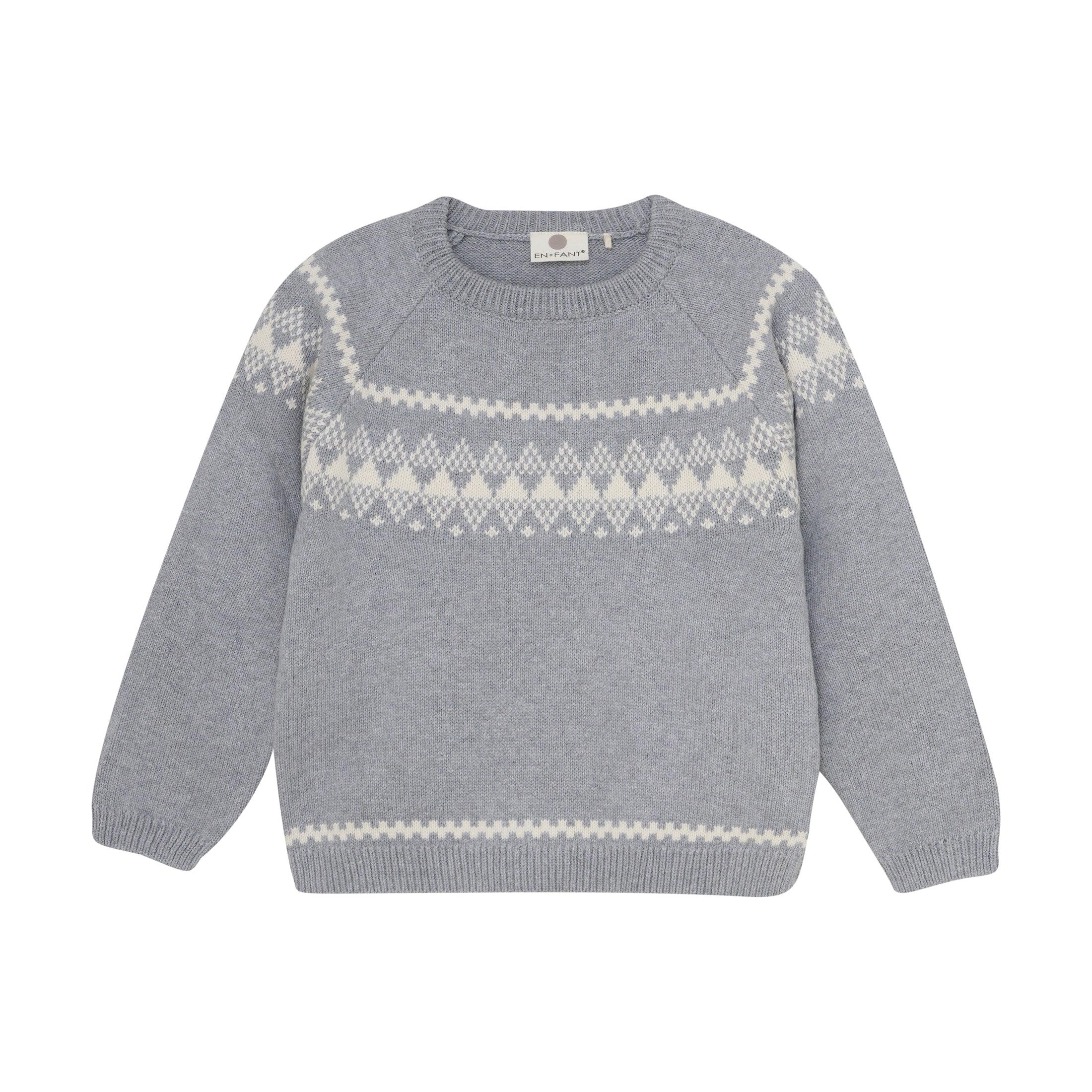 En Fant "Strickpullover" - Light Grey Melange