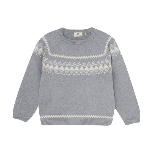 En Fant "Strickpullover" - Light Grey Melange
