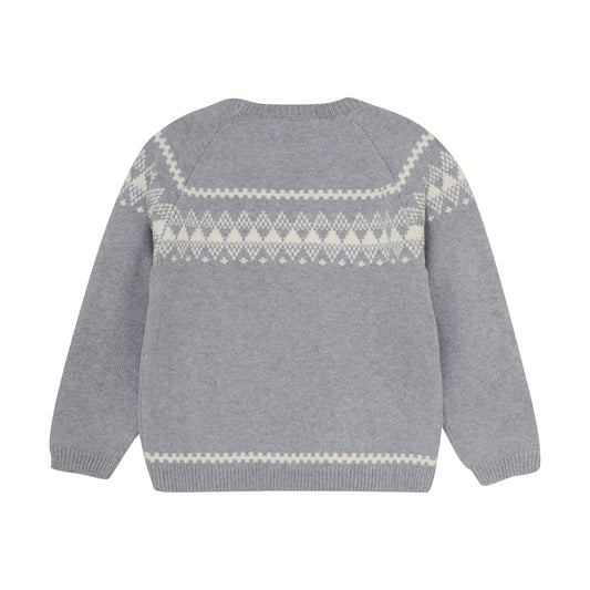 En Fant "Strickpullover" - Light Grey Melange