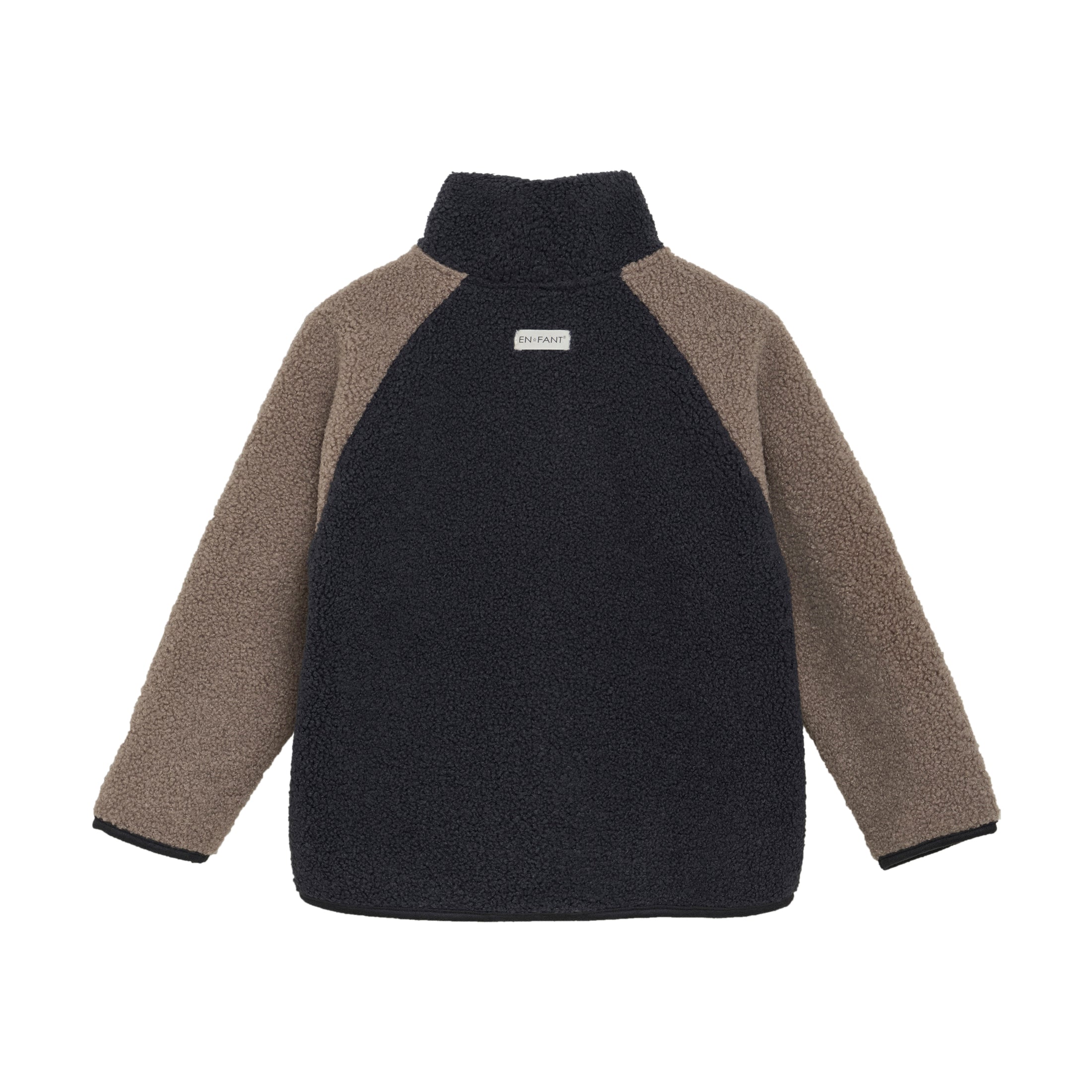 En Fant "Teddyjacke" mit Tasche - Ebony