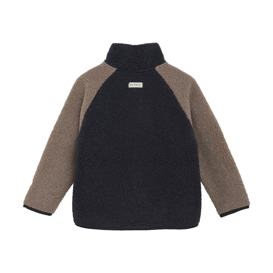 En Fant "Teddyjacke" mit Tasche - Ebony