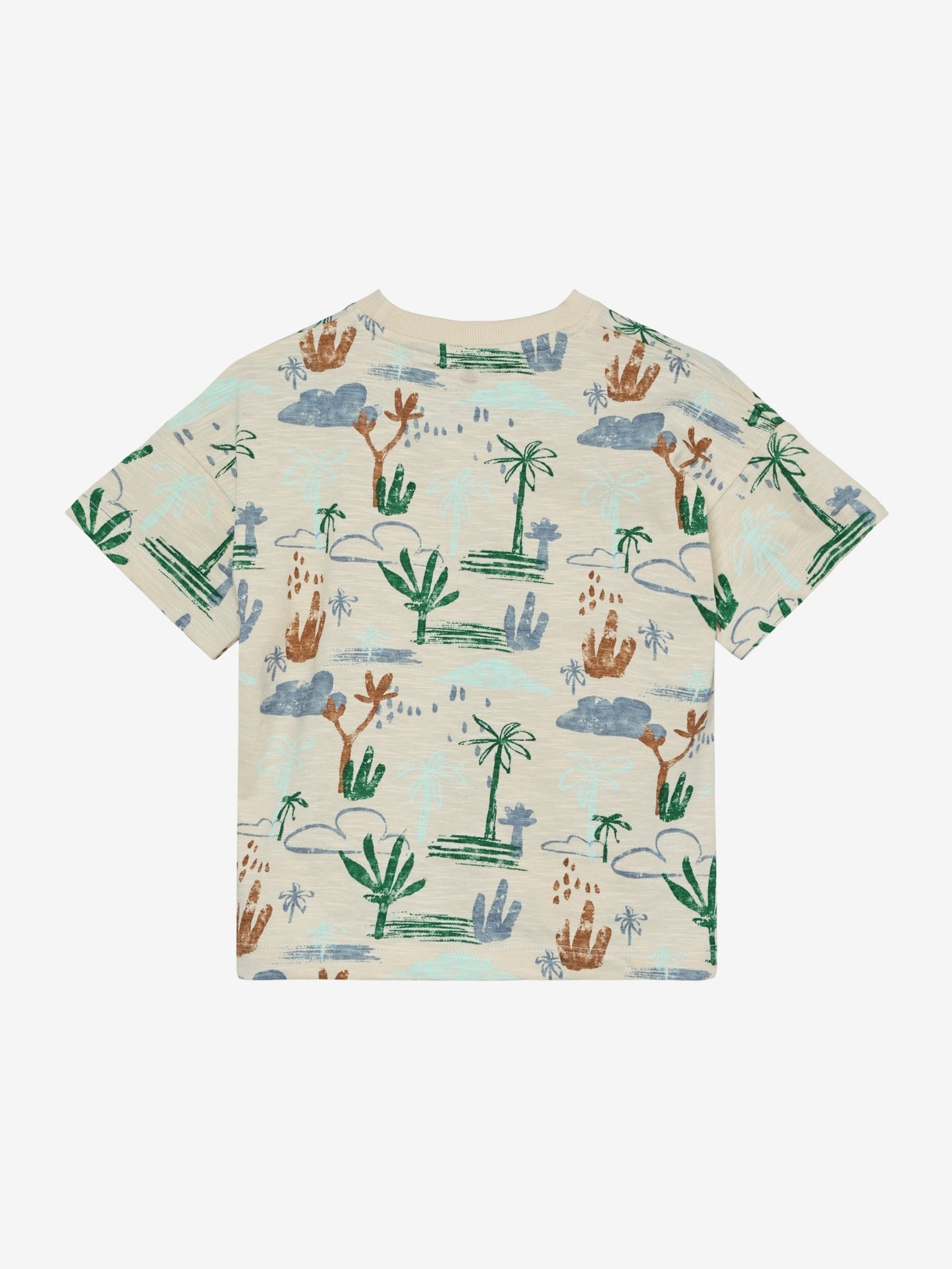 En Fant T-Shirt, allover Druck - Fog