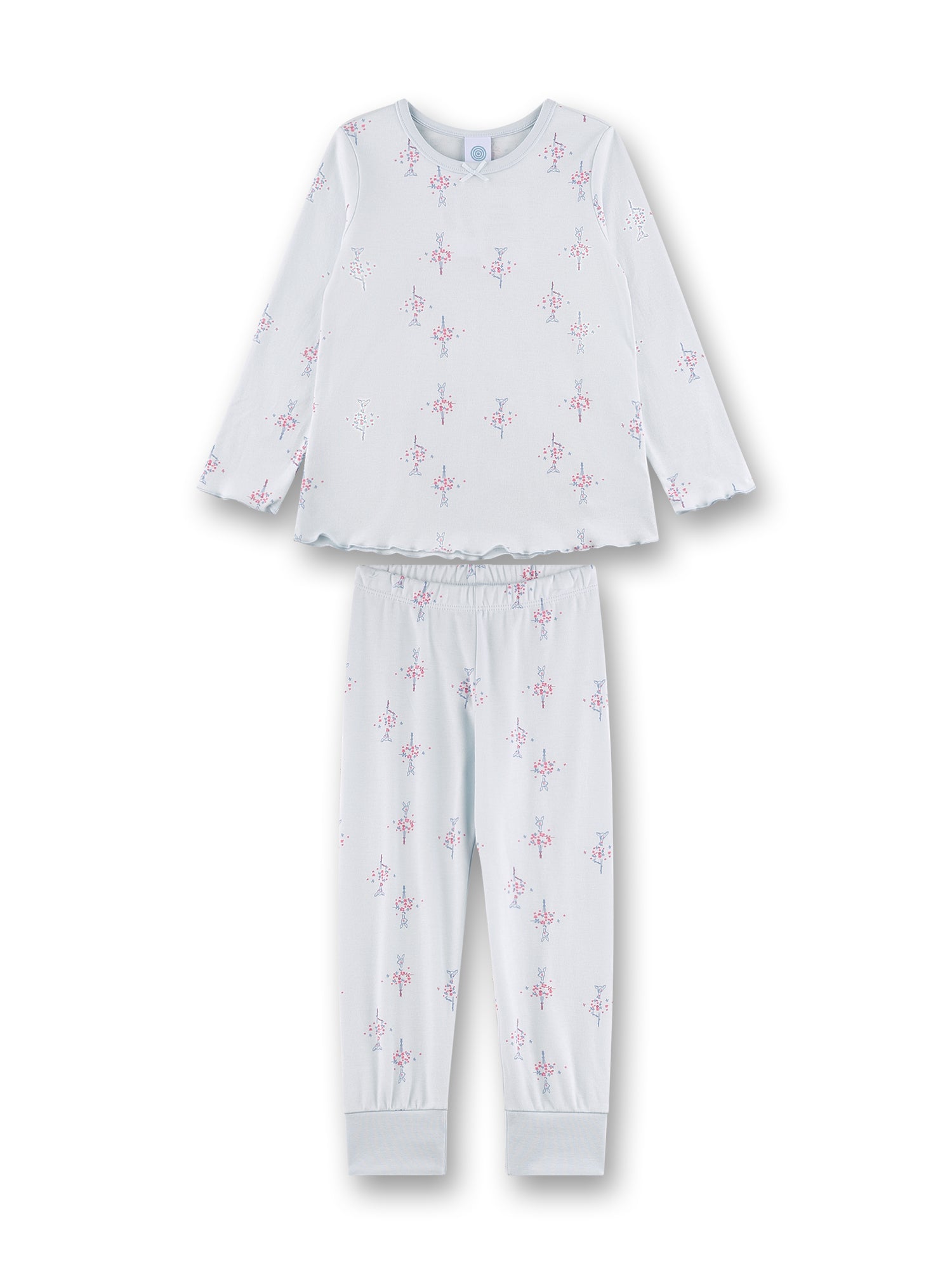 Sanetta "Schlafanzug lang" allover Druck - Ballad Blue
