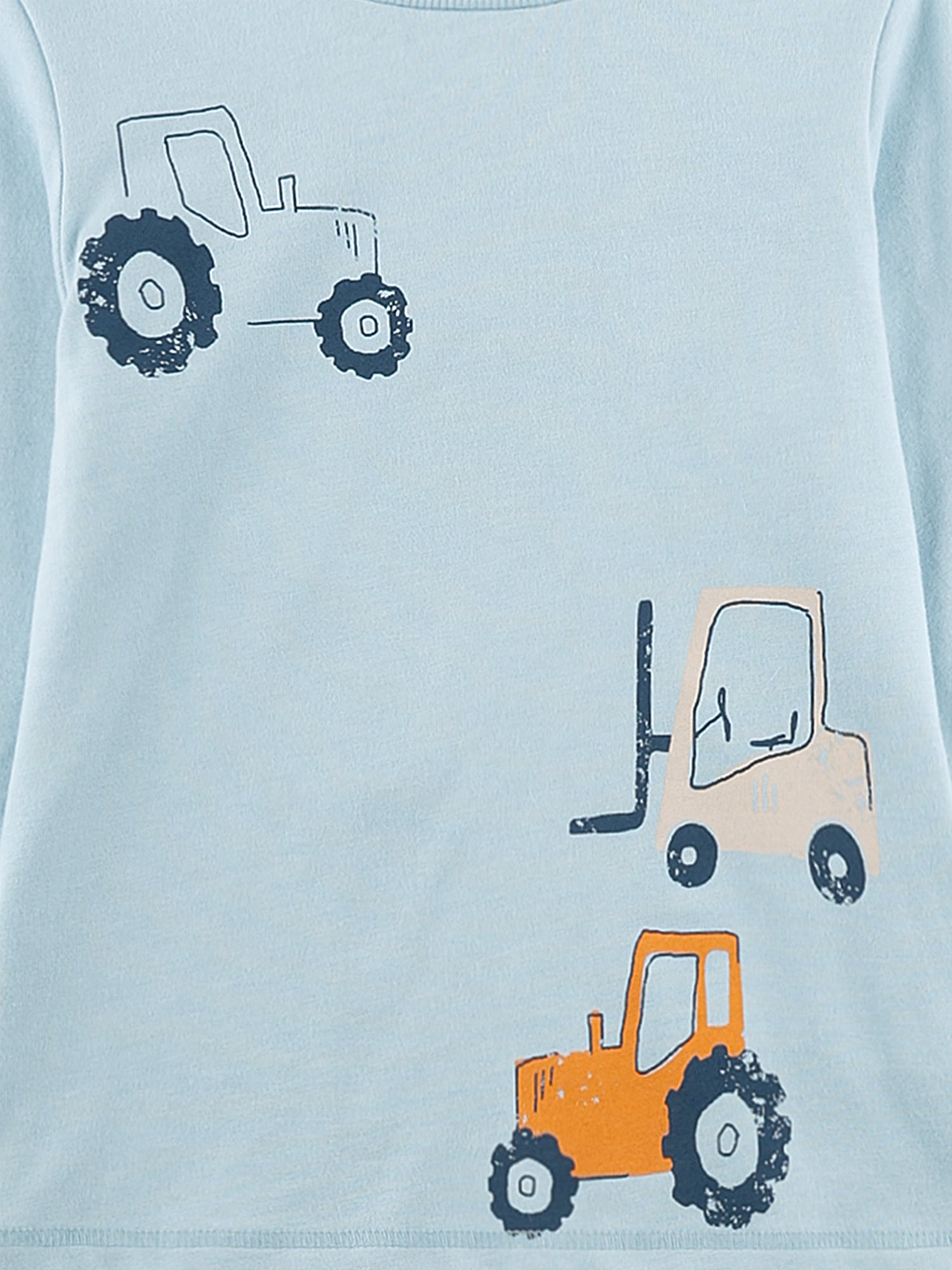 Sanetta "Schlafanzug lang" mit Druck - Blue Pale