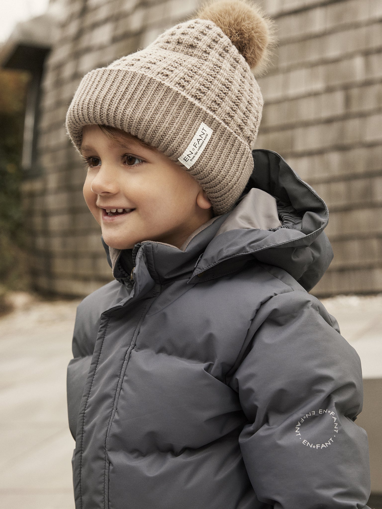 En Fant "Winterjacke mit abnehmbarer Kapuze" - Ebony