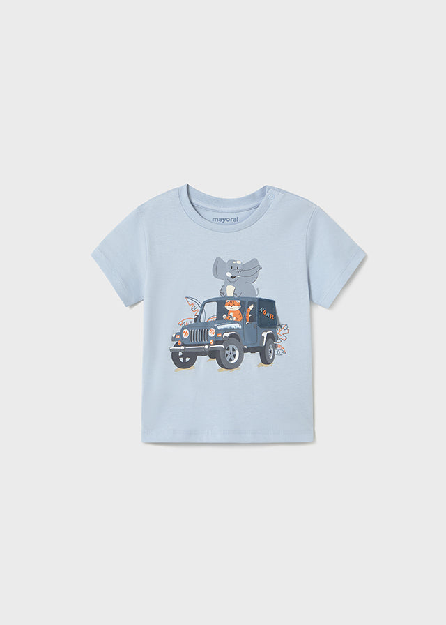 Mayoral "T-Shirt" Fahrzeug - Himmelblau
