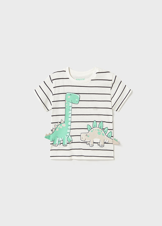 Mayoral "T-Shirt" mit Dinosaurier - weiß grün