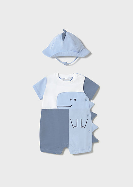 Mayoral Set im süßem Dino-Style, Blau