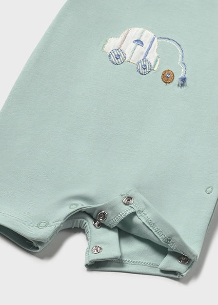 Mayoral Doppelpack Strampler, Mint und gestreift